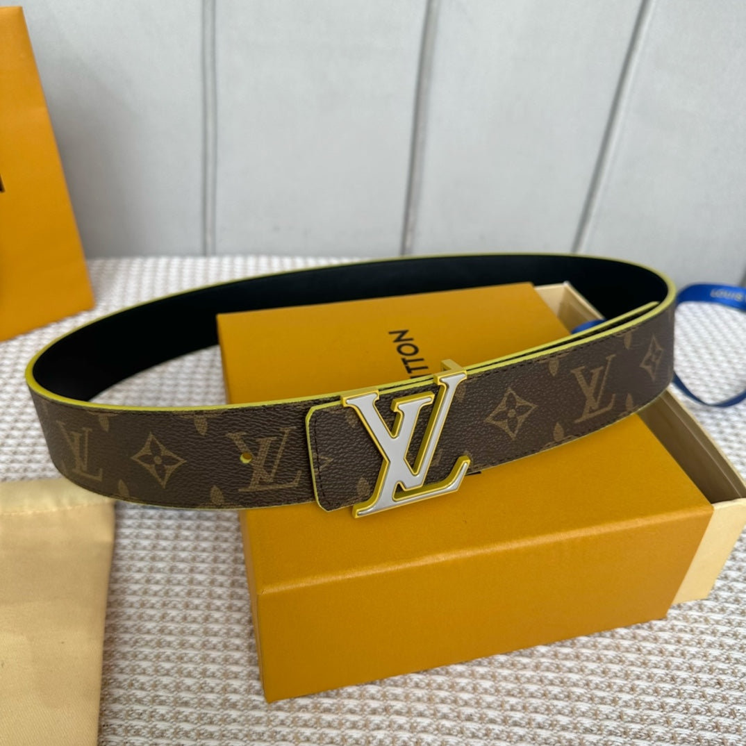 1YE64P  1: 1 High -quality cowhide double -sided belt